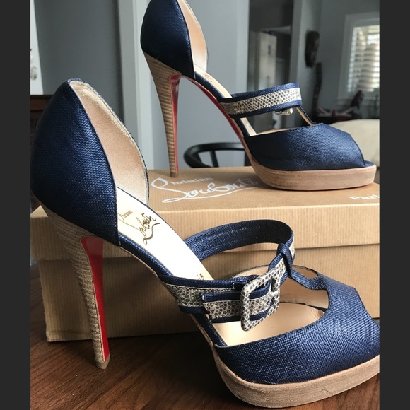 CHRISTIAN LOUBOUTIN Peep Dorsay Pumps Euro size EU 40.5 - Picture 4 of 5